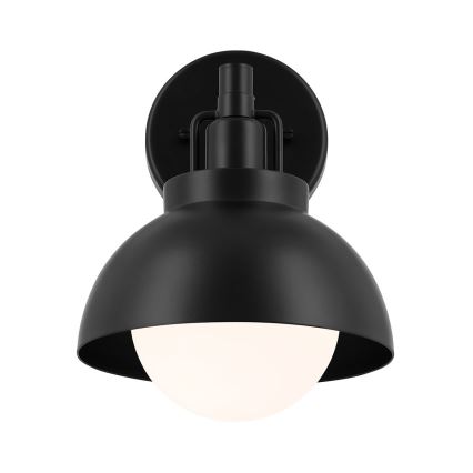 Kichler - Seinävalaisin NIVA 1xE27/40W/230V musta
