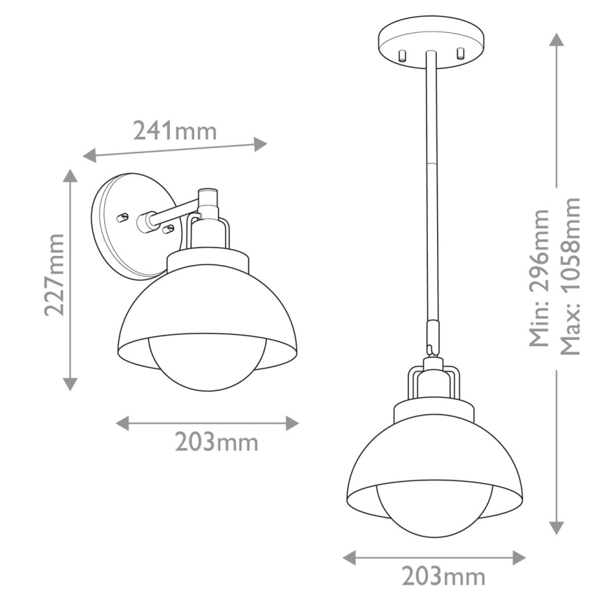 Kichler - Seinävalaisin NIVA 1xE27/40W/230V musta