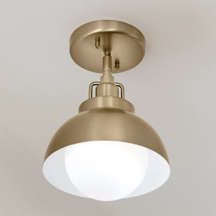 Kichler - Seinävalaisin NIVA 1xE27/40W/230V messinki
