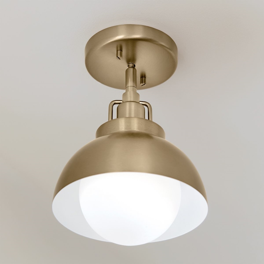 Kichler - Seinävalaisin NIVA 1xE27/40W/230V messinki