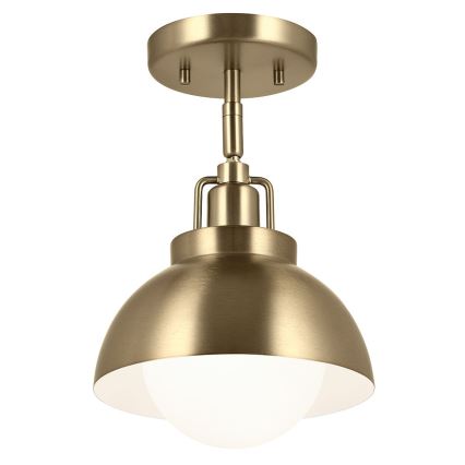 Kichler - Seinävalaisin NIVA 1xE27/40W/230V messinki