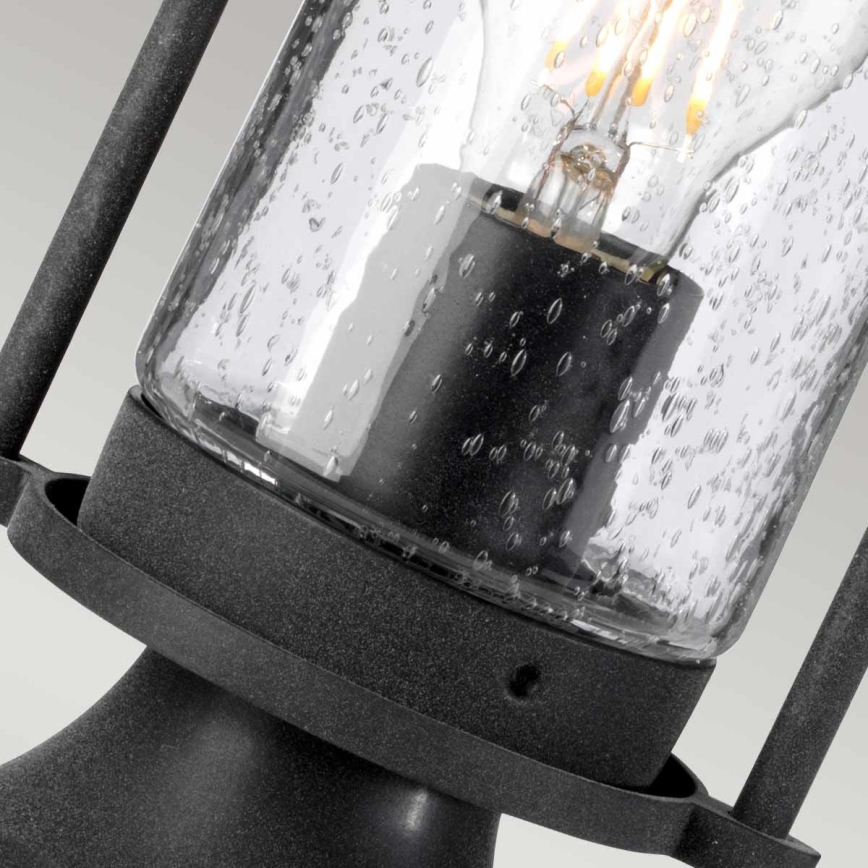 Kichler - Ulkovalaisin RIVERWOOD 1xE27/60W/230V IP44 musta