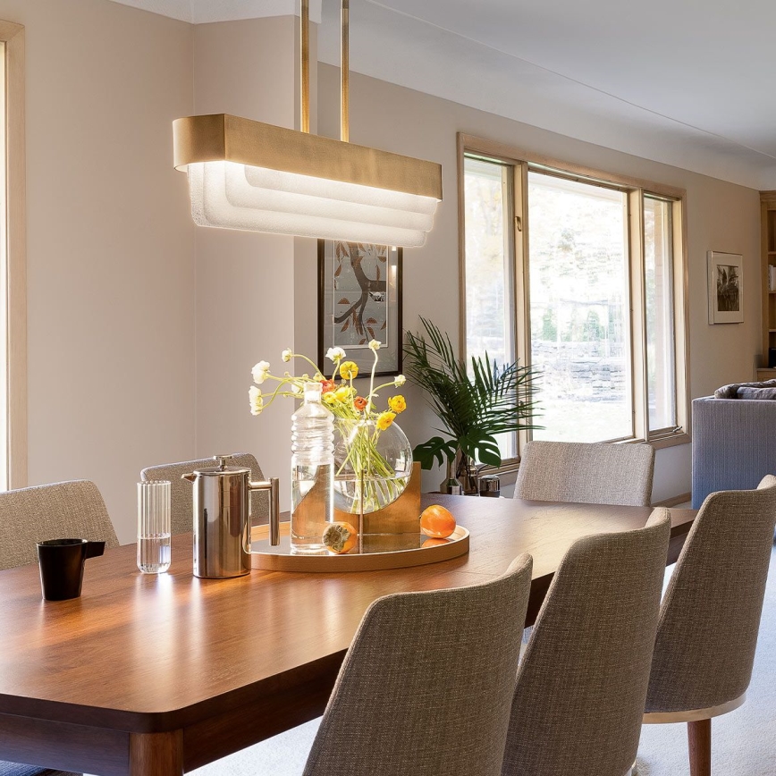 Kichler - SERENE LED/40W/230V varrellinen LED-kattokruunu, kulta