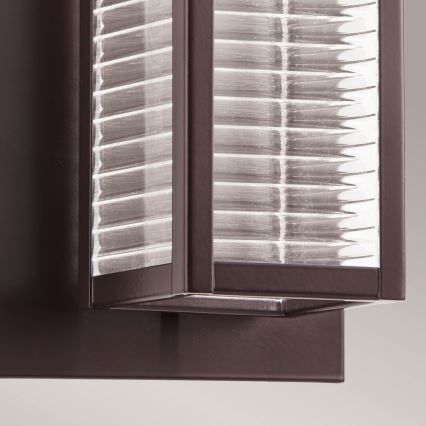 Kichler - LED Ulkoseinävalaisin SOREL 1xGU10/7W/230V IP44 ruskea