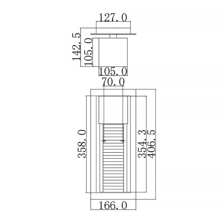 Kichler - LED Ulkoseinävalaisin SOREL 1xGU10/7W/230V IP44 ruskea
