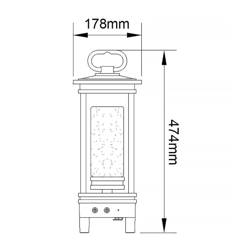 Kichler - LED Ulkotila ladattava pöytävalaisin kaiuttimella SOUTH HOPE LED/3W/230V IP44