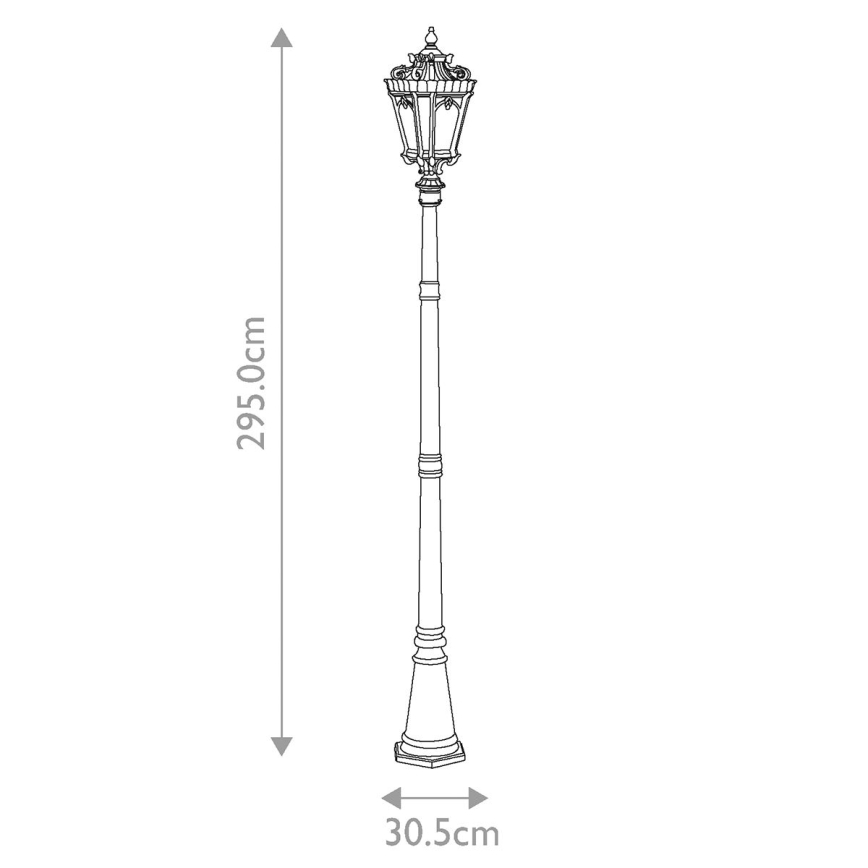 Kichler - Ulkovalaisin TOURNAI 3xE14/60W/230V IP44