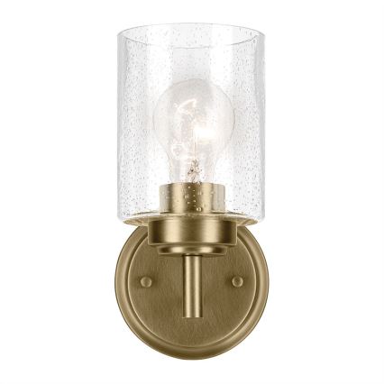 Kichler - Seinävalaisin WINSLOW 1xE27/60W/230V messinki
