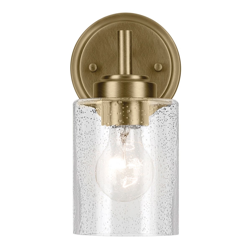 Kichler - Seinävalaisin WINSLOW 1xE27/60W/230V messinki