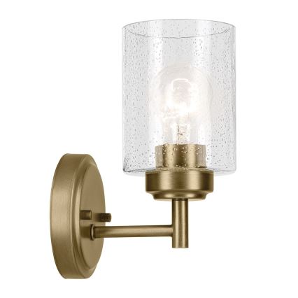 Kichler - Seinävalaisin WINSLOW 1xE27/60W/230V messinki