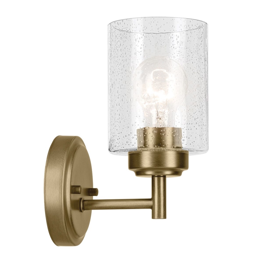 Kichler - Seinävalaisin WINSLOW 1xE27/60W/230V messinki