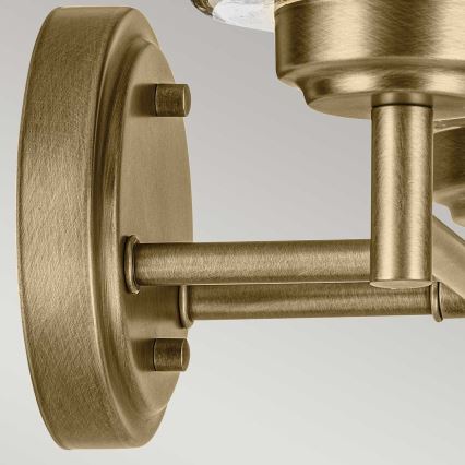 Kichler - Seinävalaisin WINSLOW 2xE27/60W/230V messinki