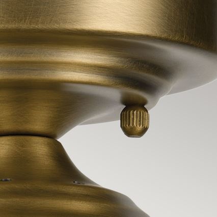 Kichler - Kattovalo WINSLOW 1xE27/60W/230V halkaisija 21,6 cm messinki