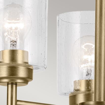 Kichler - Kattokruunu ketjussa WINSLOW 3xE27/60W/230V halkaisija 45,8 cm messinki