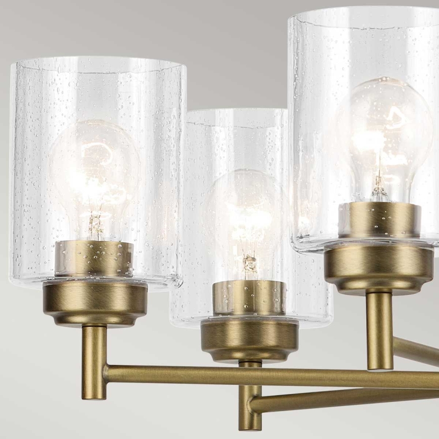 Kichler - Kattokruunu ketjussa WINSLOW 5xE27/60W/230V halkaisija 50,2 cm messinki