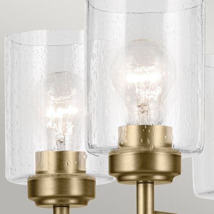 Kichler - Kattokruunu ketjussa WINSLOW 5xE27/60W/230V halkaisija 50,2 cm messinki