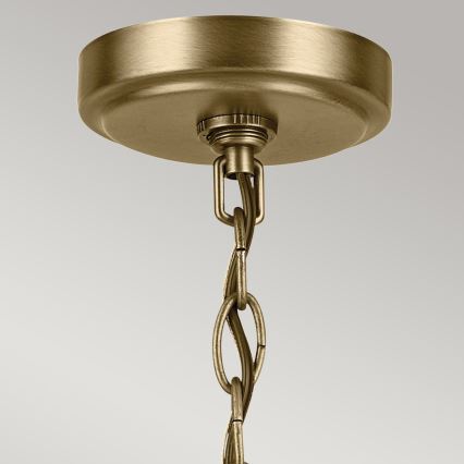 Kichler - Kattokruunu ketjussa WINSLOW 5xE27/60W/230V halkaisija 50,2 cm messinki