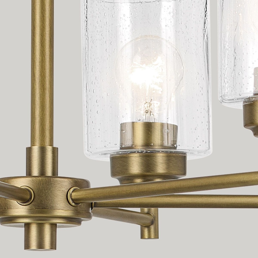 Kichler - Kattokruunu ketjussa WINSLOW 6xE27/60W/230V halkaisija 66 cm messinki