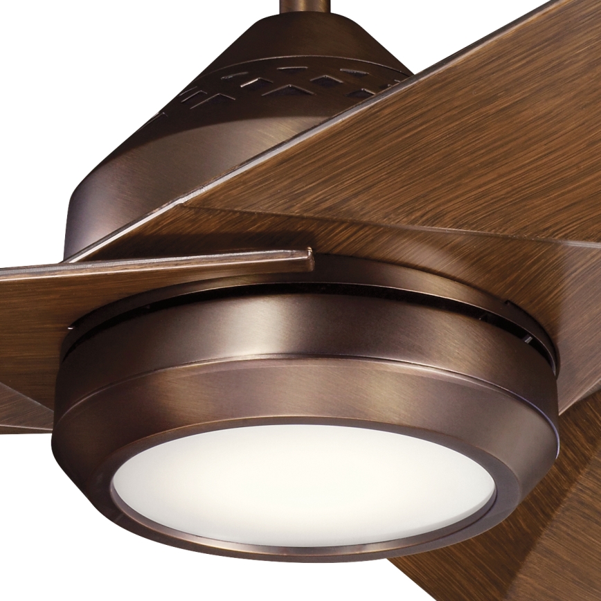 Kichler - LED himmennettävä kattovalo JADE LED/18W/230V ruskea + kauko-ohjaus