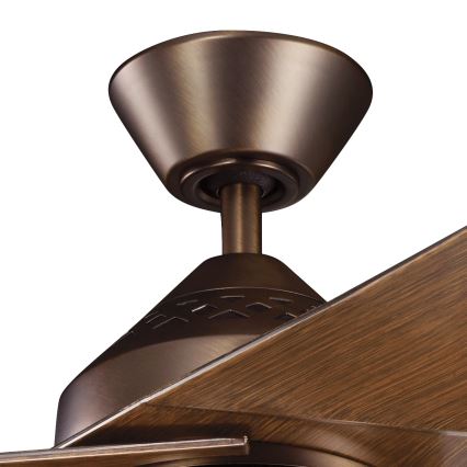 Kichler - LED himmennettävä kattovalo JADE LED/18W/230V ruskea + kauko-ohjaus