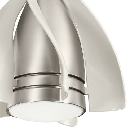 Kichler - LED himmennettävä kattovalo TERNA LED/10W/230V mattakromi/valkoinen + kauko-ohjaus