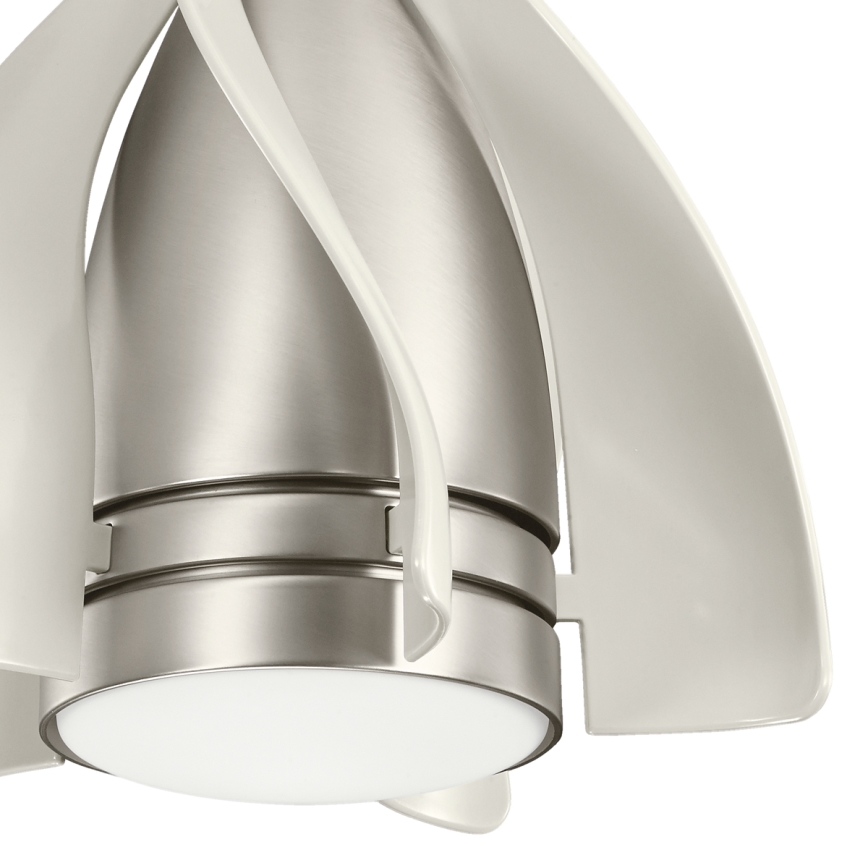 Kichler - LED himmennettävä kattovalo TERNA LED/10W/230V mattakromi/valkoinen + kauko-ohjaus