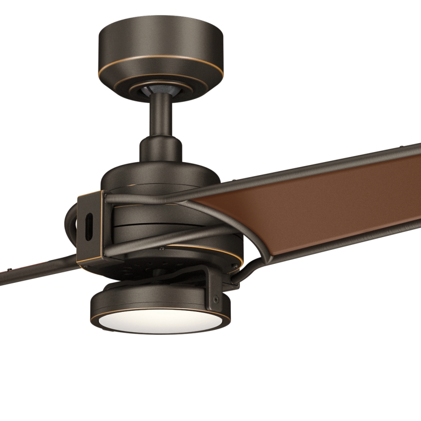 Kichler  -LED himmennettävä kattovalo XETY LED/10W/230V musta/ruskea + kauko-ohjaus