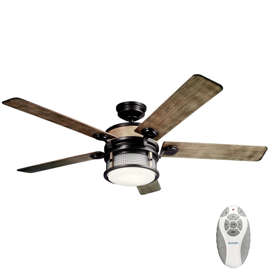 Kichler - LED himmennettävä kattovalo AHRENDALE LED/10W/230V IP44 + kauko-ohjaus