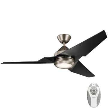 Kichler - LED himmennettävä kattovalo JADE LED/18W/230V musta + kauko-ohjaus