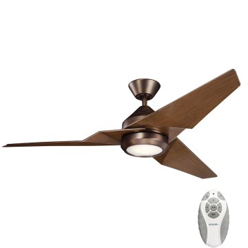 Kichler - LED himmennettävä kattovalo JADE LED/18W/230V ruskea + kauko-ohjaus