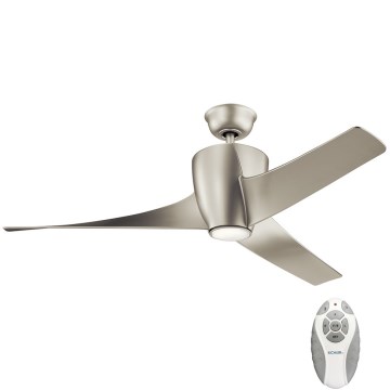 Kichler - LED himmennettävä kattovalo PHREE LED/10W/230V hopea + kauko-ohjaus