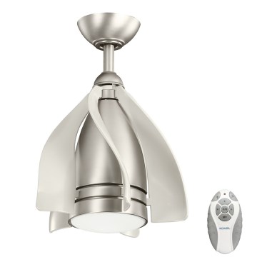 Kichler - LED himmennettävä kattovalo TERNA LED/10W/230V mattakromi/valkoinen + kauko-ohjaus