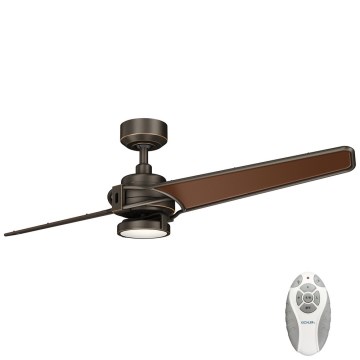 Kichler  -LED himmennettävä kattovalo XETY LED/10W/230V musta/ruskea + kauko-ohjaus