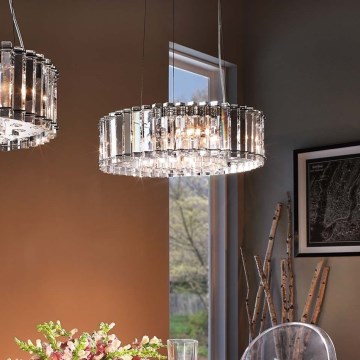 Kichler - LED Kylphuoneen kattokruunu johdossa CRYSTAL SKYE 8xG9/3W/230V IP44