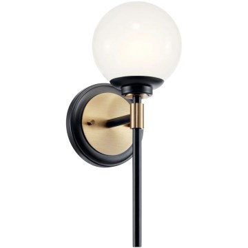 Kichler - LED-kylpyhuoneen seinävalaisin BENNO 2xG9/3W/230V kullanvärinen IP44