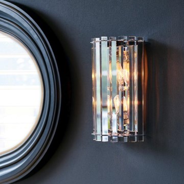 Kichler - LED Kylpyhuoneen seinävalo CRYSTAL SKYE 2xG9/3W/230V IP44