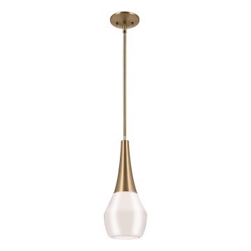 Kichler - Riippukattokruunu DEELA 1xE27/60W/230V halkaisija 17,8 cm messinki