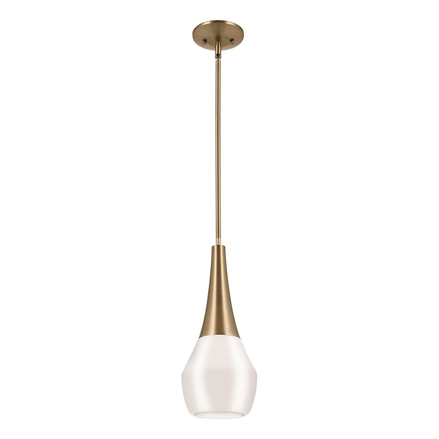 Kichler - Riippukattokruunu DEELA 1xE27/60W/230V halkaisija 17,8 cm messinki