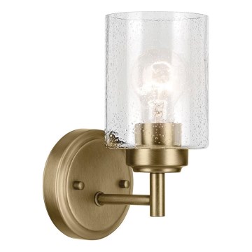 Kichler - Seinävalaisin WINSLOW 1xE27/60W/230V messinki