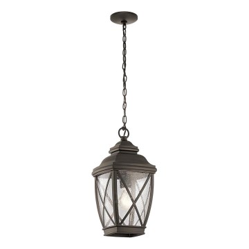 Kichler - Ulkokattokruunu ketjulla TANGIER 1xE27/60W/230V IP44