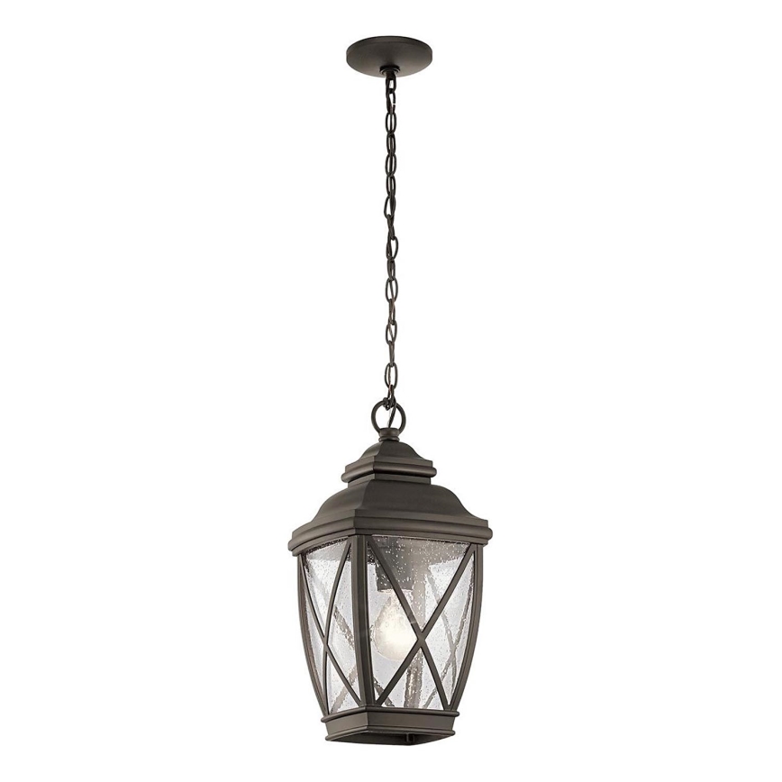 Kichler - Ulkokattokruunu ketjulla TANGIER 1xE27/60W/230V IP44