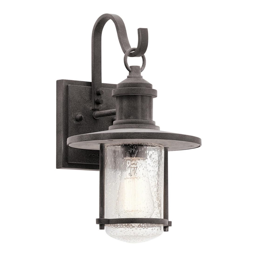 Kichler - Ulkoseinävalaisin RIVERWOOD 1xE27/100W/230V IP44 antrasiitti