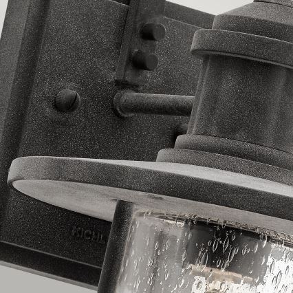 Kichler - Ulkoseinävalaisin RIVERWOOD 1xE27/100W/230V IP44 antrasiitti