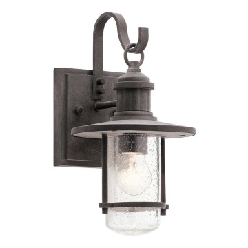 Kichler - Ulkoseinävalaisin RIVERWOOD 1xE27/60W/230V IP44 antrasiitti