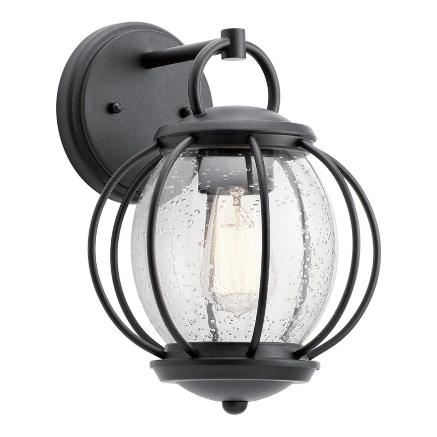 Kichler - Ulkoseinävalaisin VANDALIA 1xE27/60W/230V IP44 antrasiitti