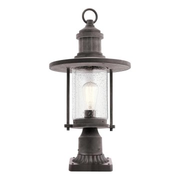 Kichler - Ulkovalaisin RIVERWOOD 1xE27/60W/230V IP44 musta