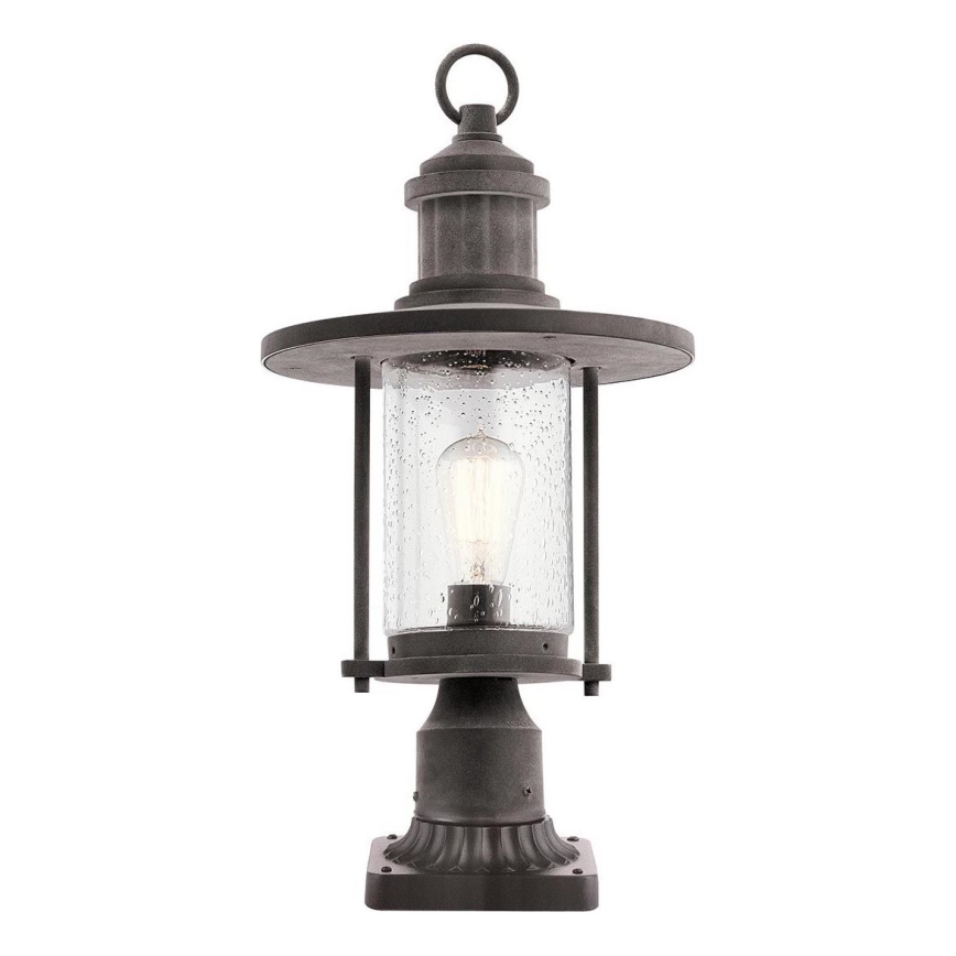 Kichler - Ulkovalaisin RIVERWOOD 1xE27/60W/230V IP44 musta