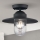 Kiinnitettävä kattokruunu ulkokäyttöön EDWARD 1xE27/60W/230V IP44 musta