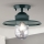 Kiinnitettävä kattokruunu ulkokäyttöön EDWARD 1xE27/60W/230V IP44 vihreä
