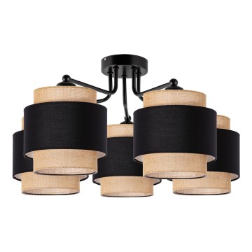 Kiinteä kattokruunu 5xE27/60W/230V beige